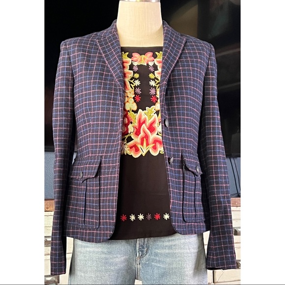 Rag & Bone Nancie Plaid Blazer Jacket Size 2 - Picture 12 of 16